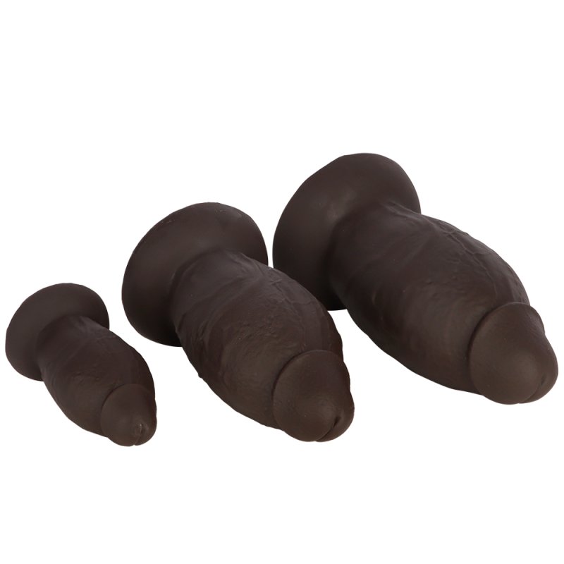 Realistic Silicone Girthy Anal Dildo
