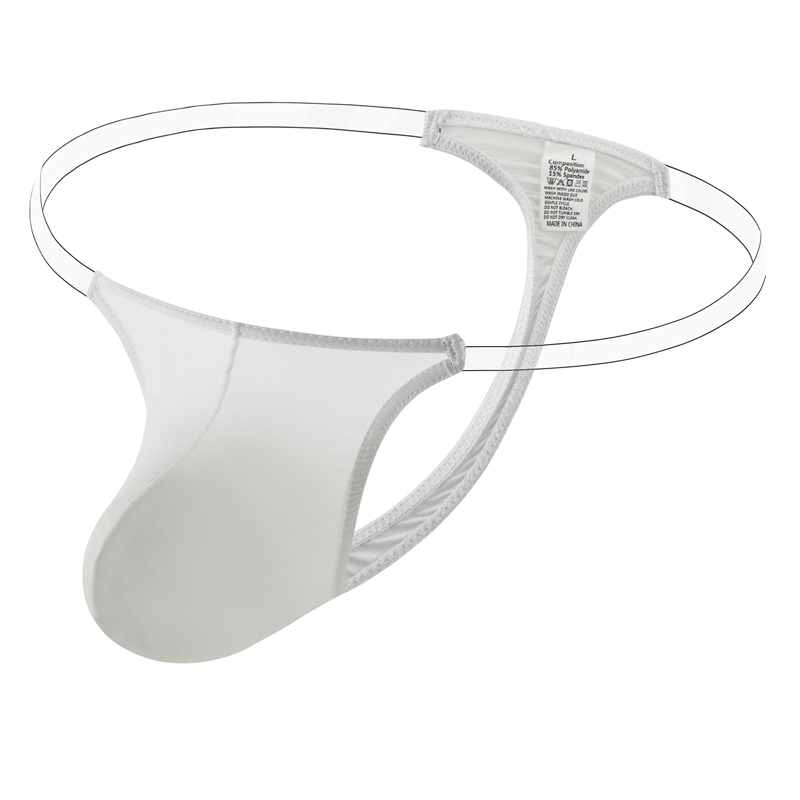 Men 's sexy ice silk T-back Panty