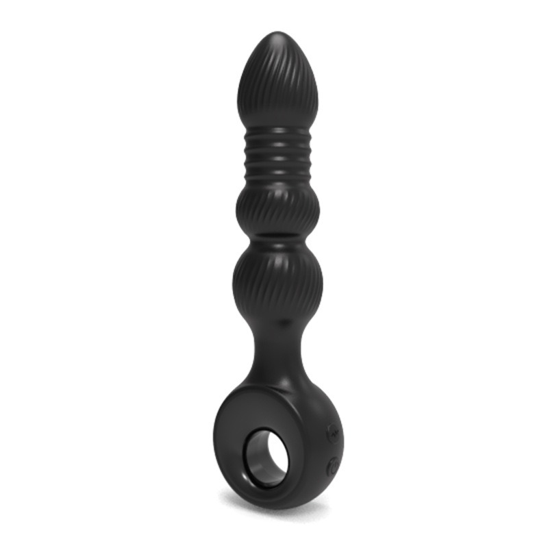 Male and female G-point vibrating telescopic anal plug