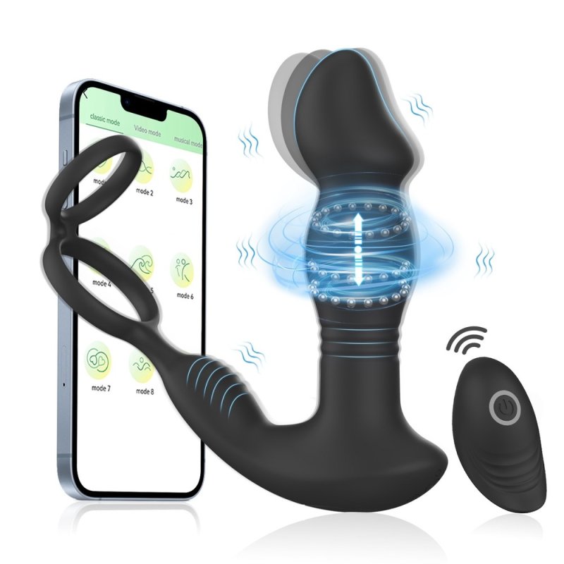 APP with remote control prostate massager