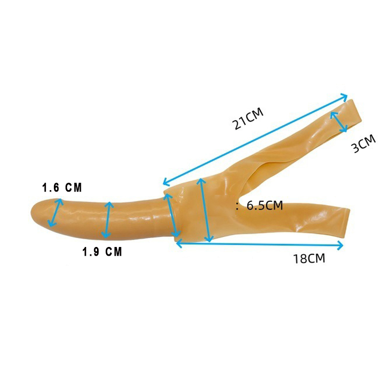 Chin Starp On Latex Dong