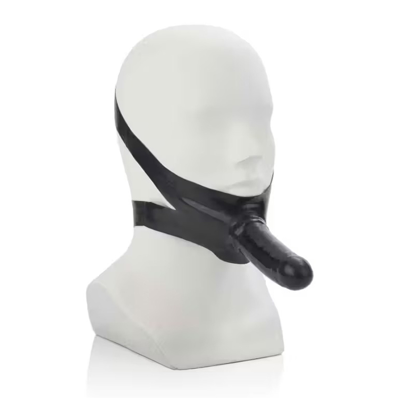 Chin Starp On Latex Dong