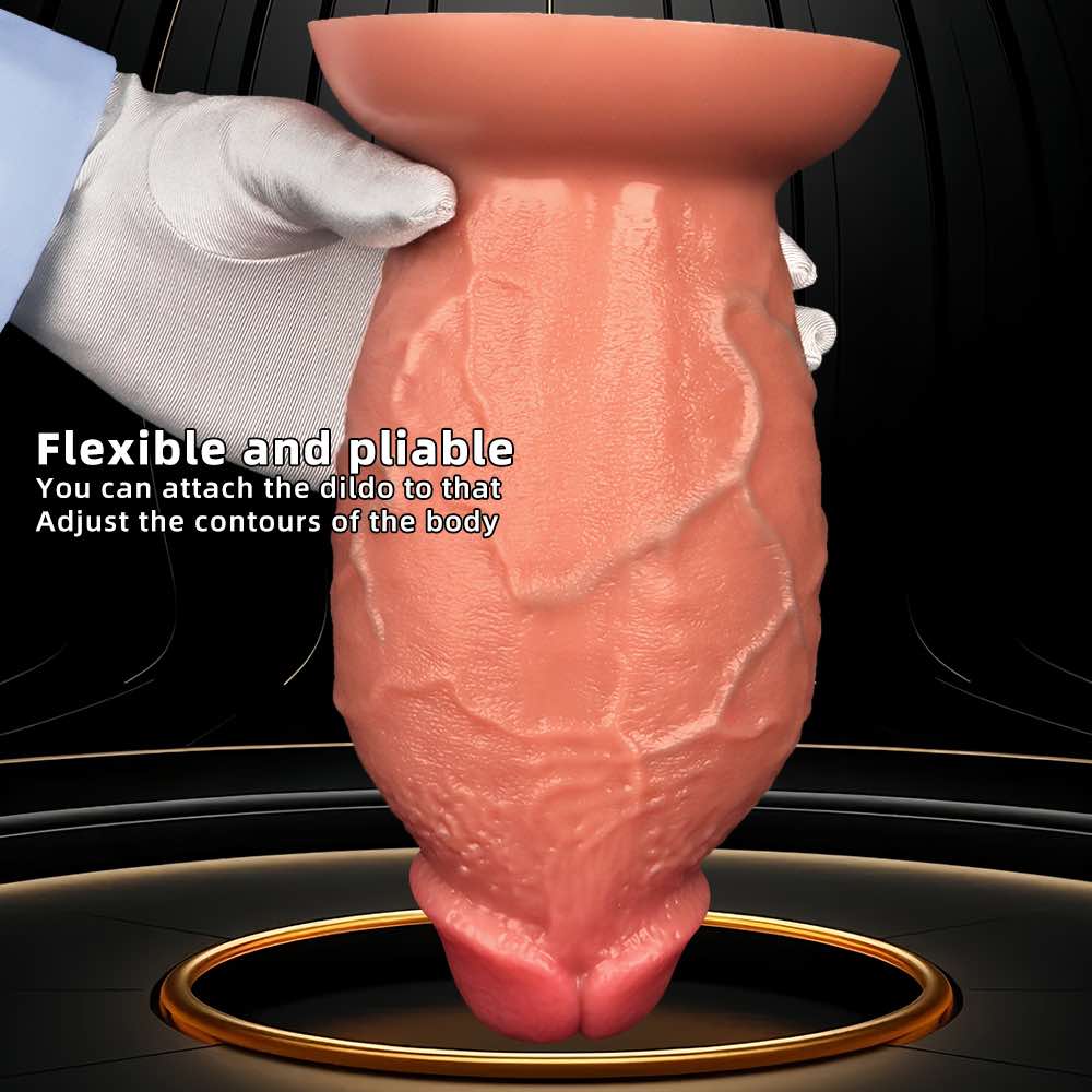 large silicone realistic dildo  anal plug 8.85 *3.93 inch
