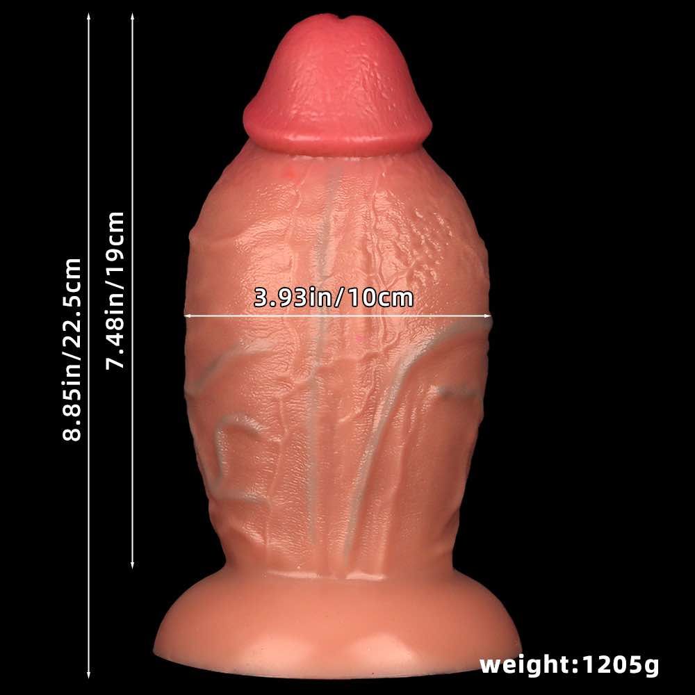 large silicone realistic dildo  anal plug 8.85 *3.93 inch