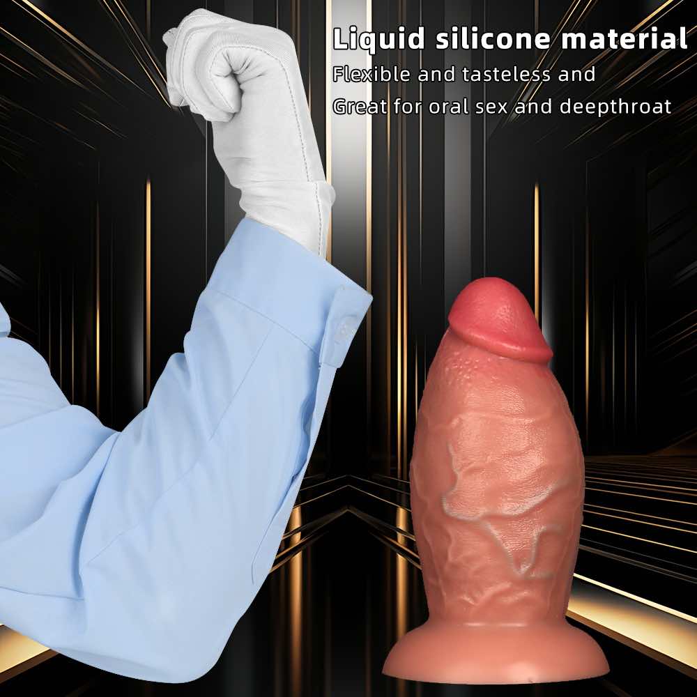 large silicone realistic dildo  anal plug 8.85 *3.93 inch