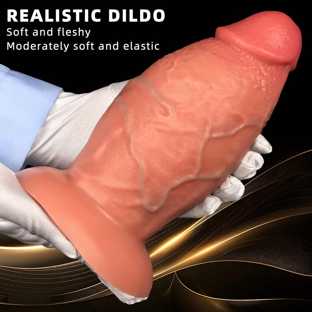 large silicone realistic dildo  anal plug 8.85 *3.93 inch