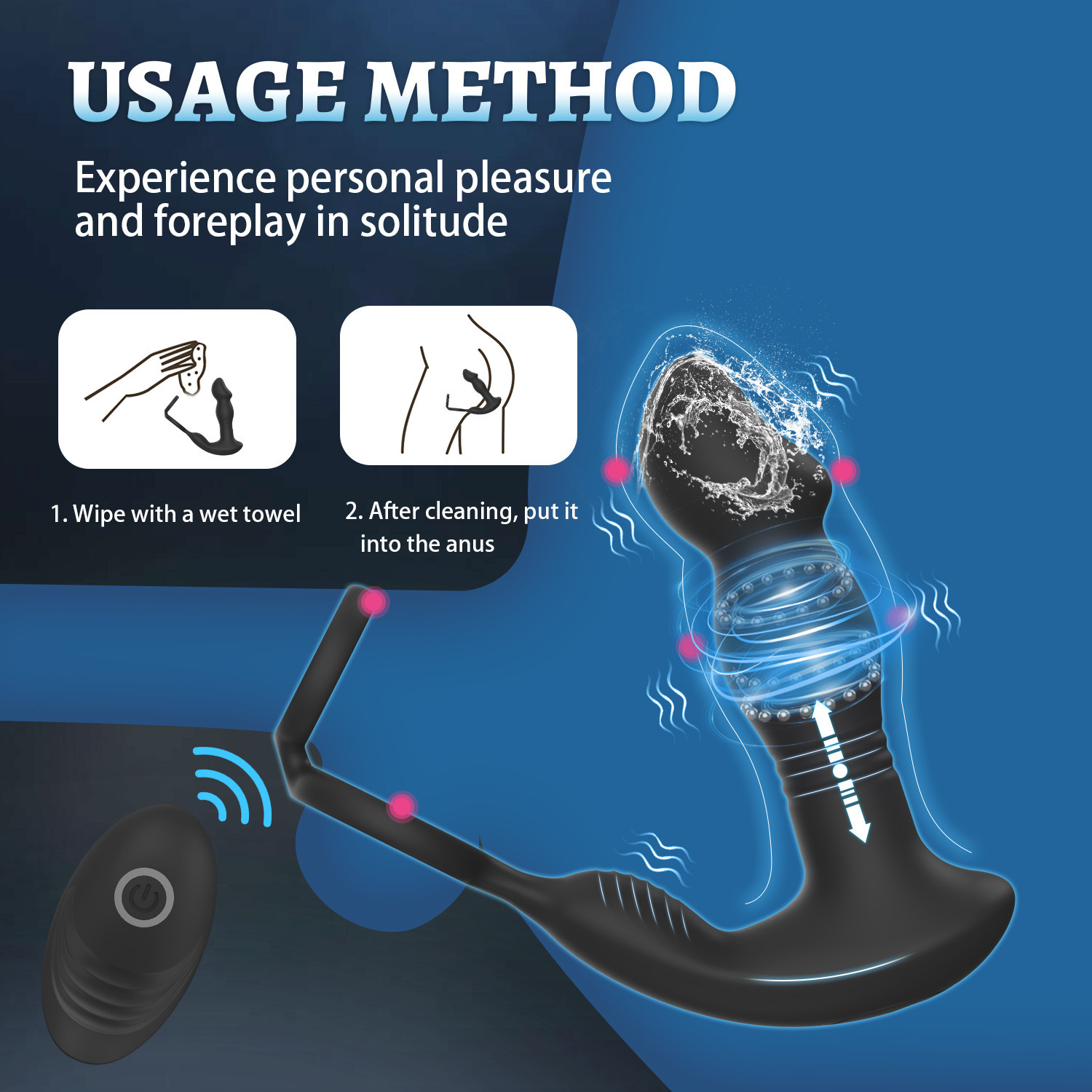 APP with remote control prostate massager