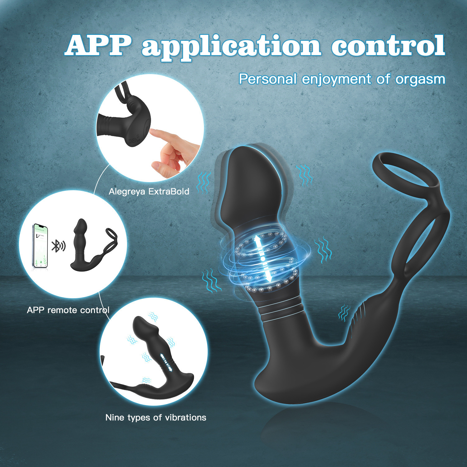 APP with remote control prostate massager