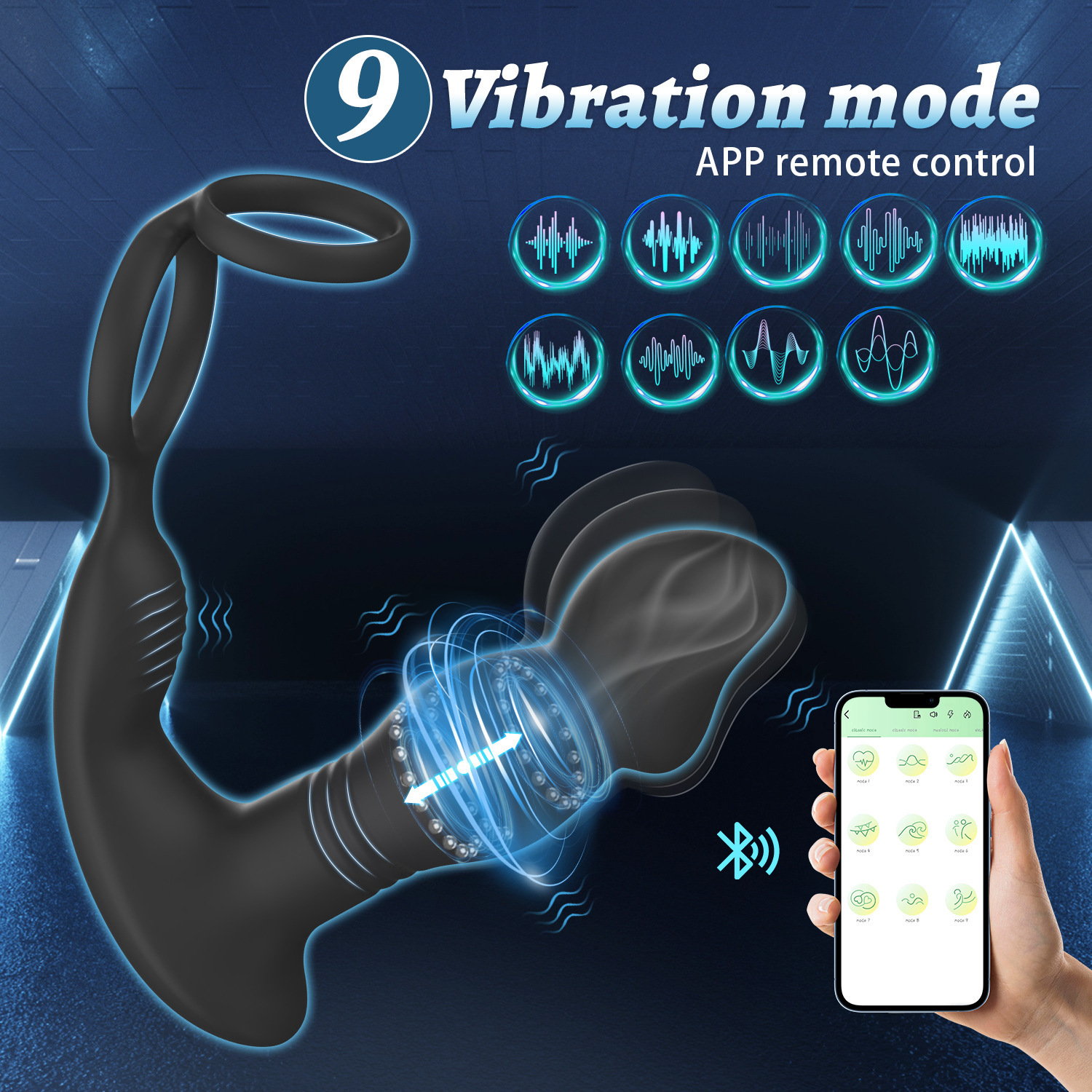 APP with remote control prostate massager