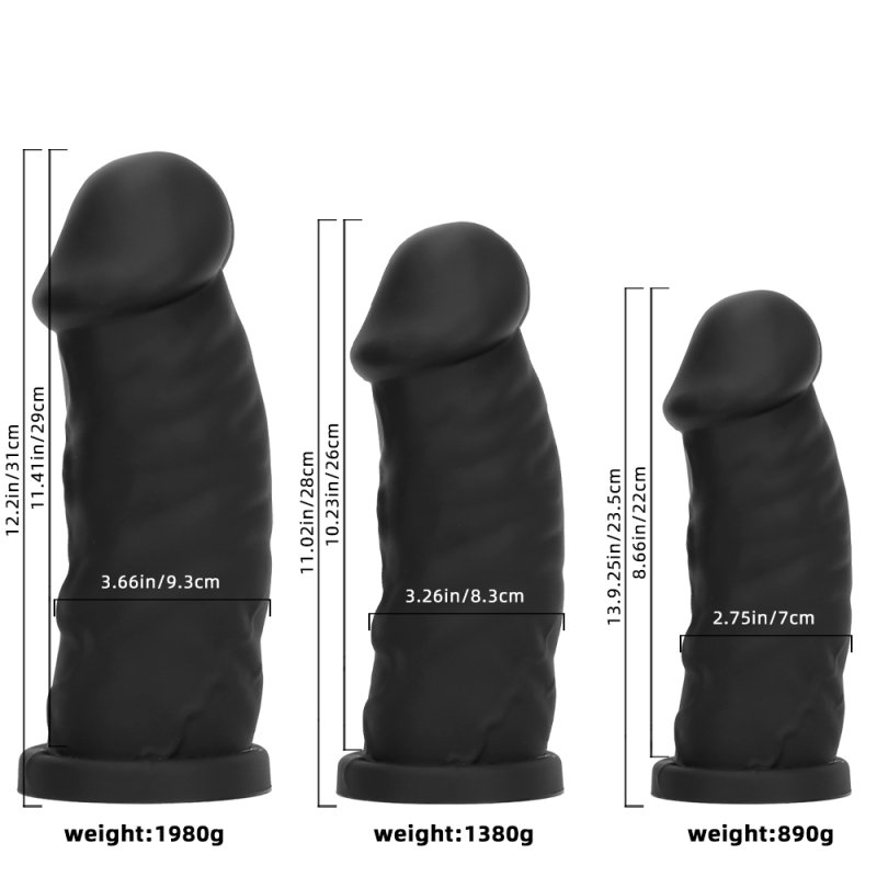 Realistic Dildo with Suction Base - L