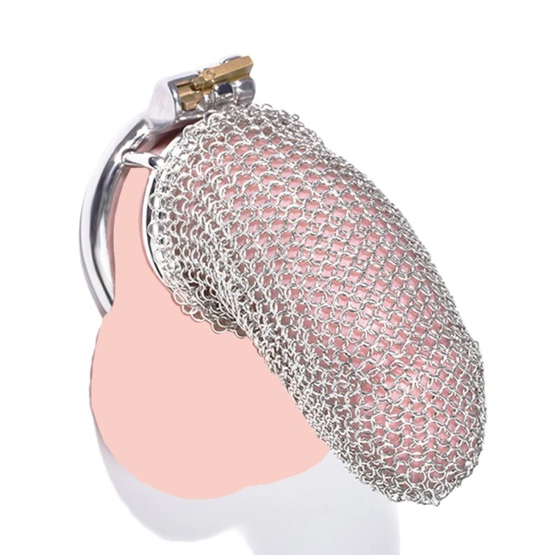 Metal Chastity Cage Mesh Male Locks Devices Cage Length:  4.3 "