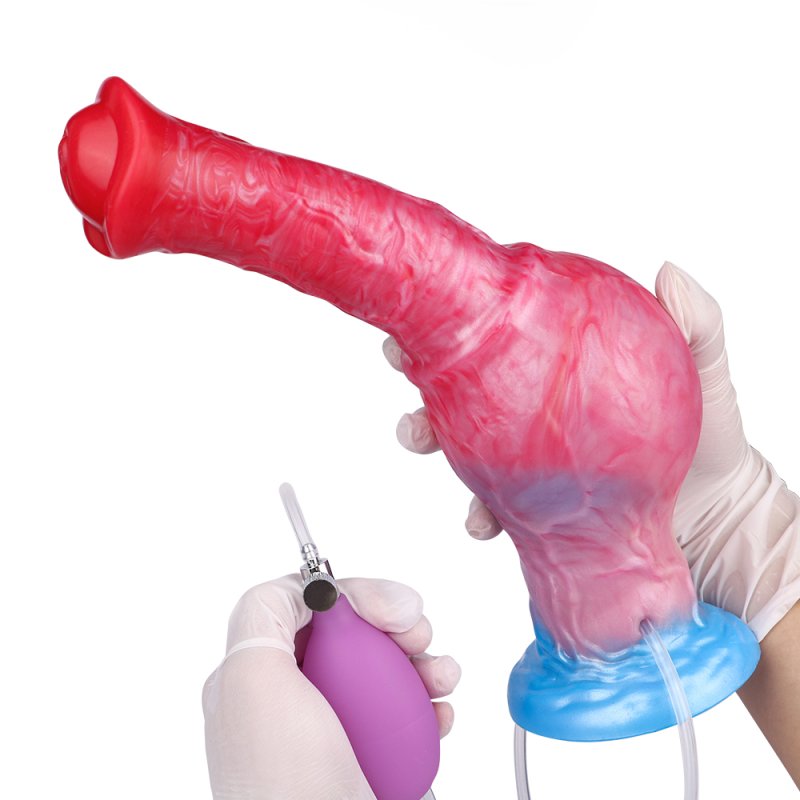 Squirting Inflatable Fantasy Dildo - Horse