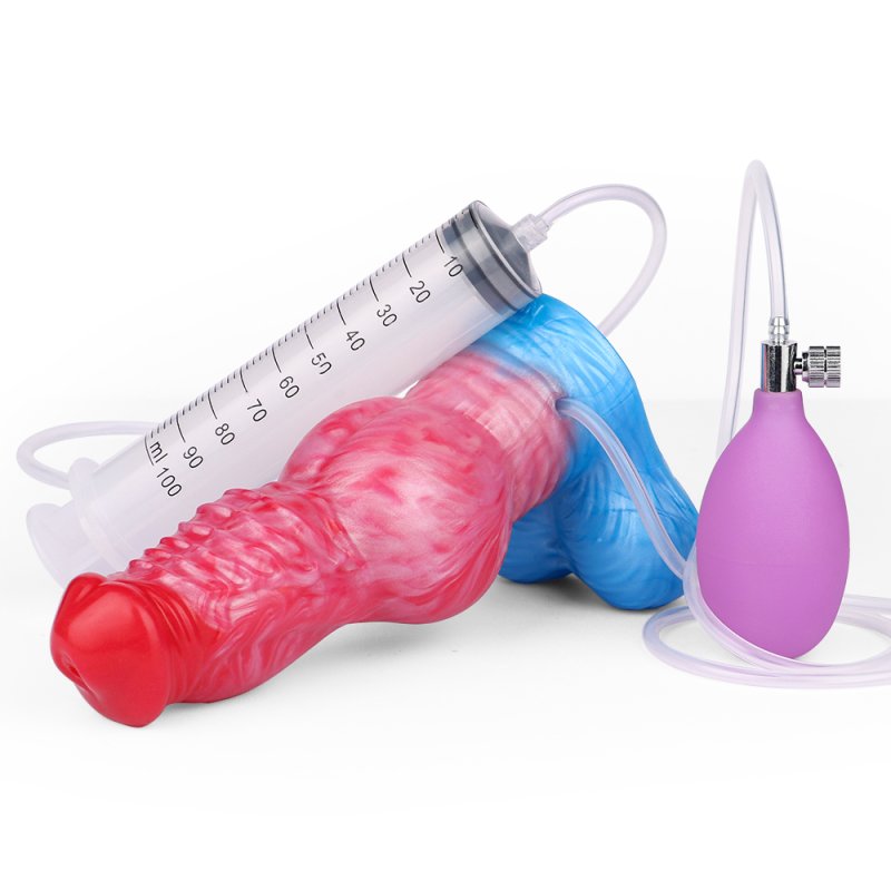 Squirting Inflatable Fantasy Dildo - Wild Wolf