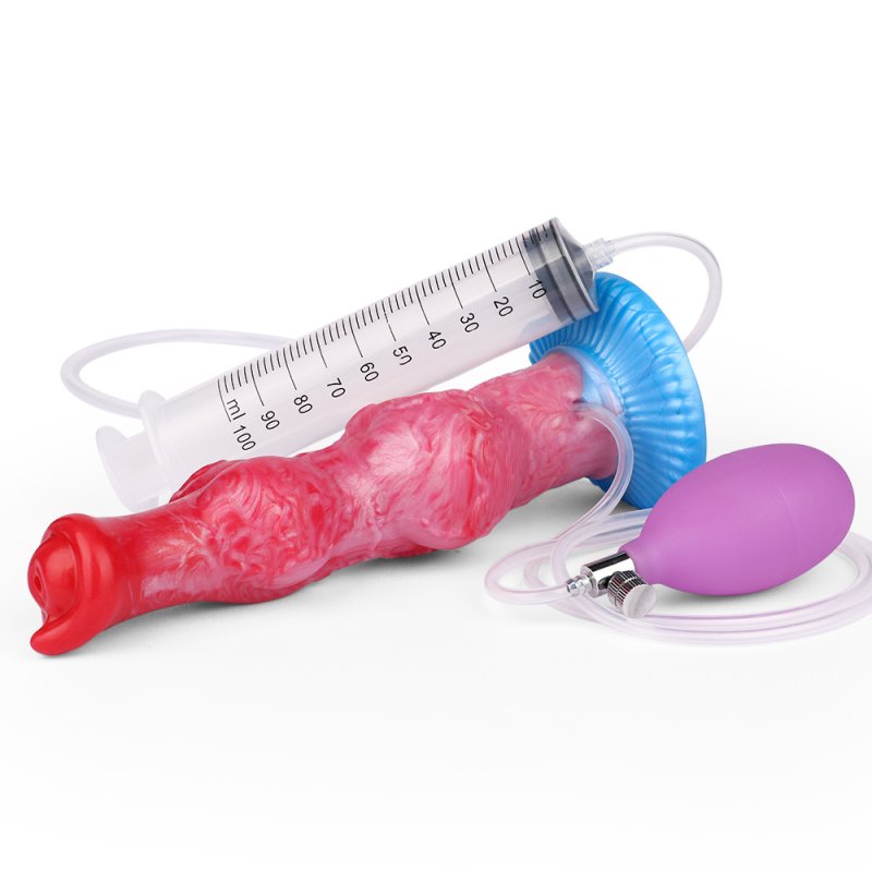Squirting Inflatable Fantasy Dildo - Knot