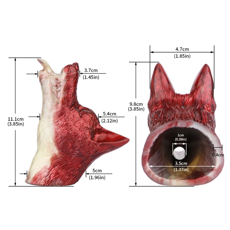 Fantasy Mouth Opener Gag - Wolf Head