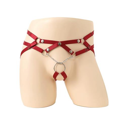 Men's elastic hollow Sex pants