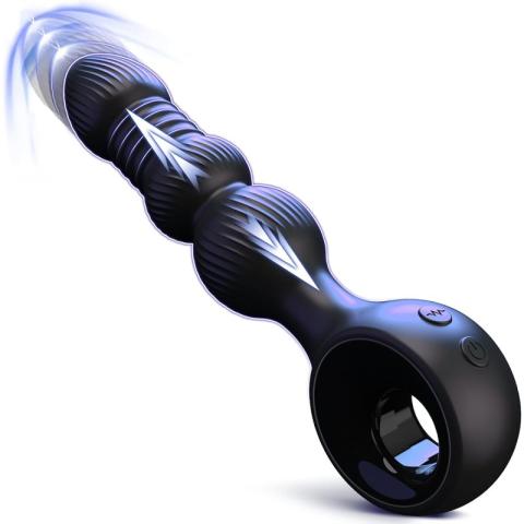 Male and female G-point vibrating telescopic anal plug