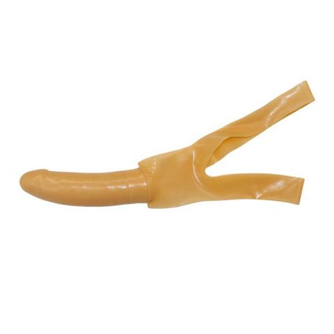 Chin Starp On Latex Dong